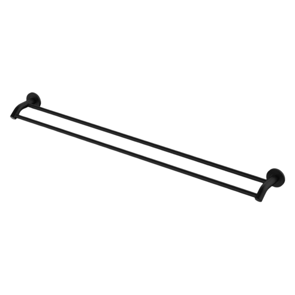 Fienza Kaya Double Towel Rail 900mm Matte Black