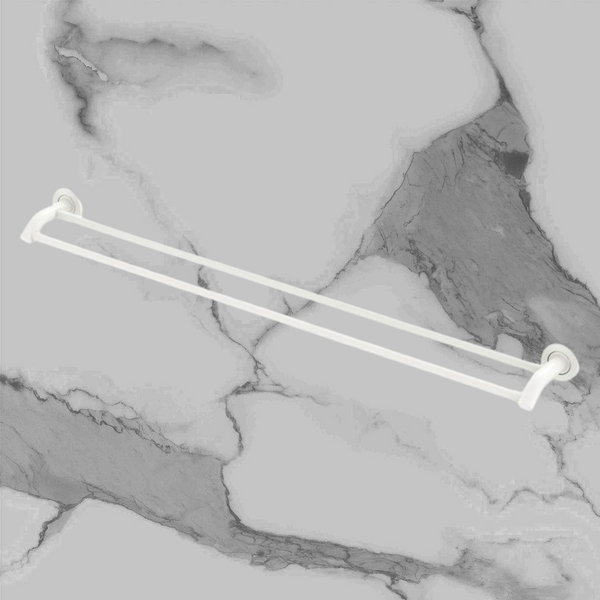 Fienza Kaya Double Towel Rail 900mm Matte White