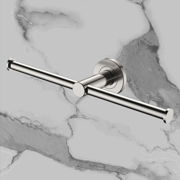 Fienza Kaya Double Toilet Roll Holder Brushed Nickel