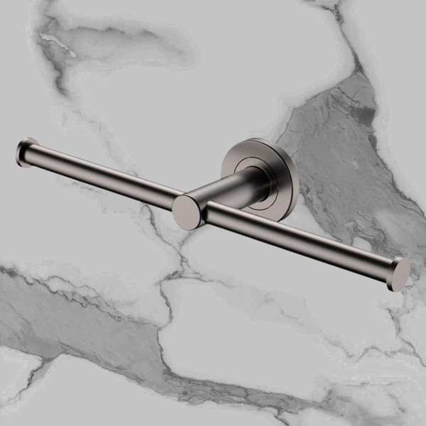 Fienza Kaya Double Toilet Roll Holder Gunmetal