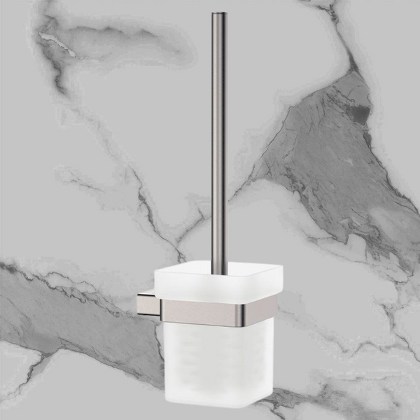 Fienza Tono Toilet Brush & Holder Brushed Nickel