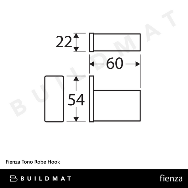 Fienza Tono Robe Hook Chrome