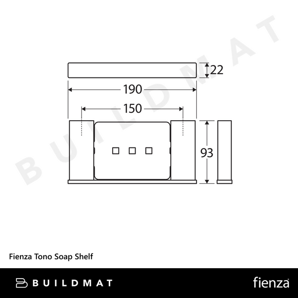 Fienza Tono Soap Shelf Urban Brass