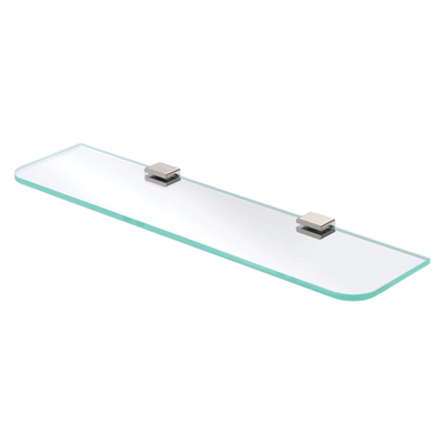 Fienza Tono Glass Shelf Brushed Nickel