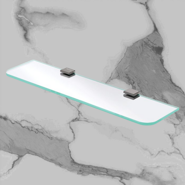 Fienza Tono Glass Shelf Gunmetal