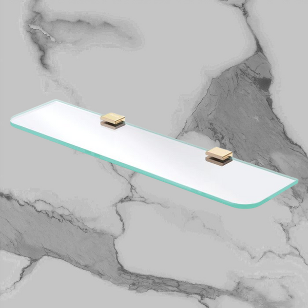 Fienza Tono Glass Shelf Urban Brass