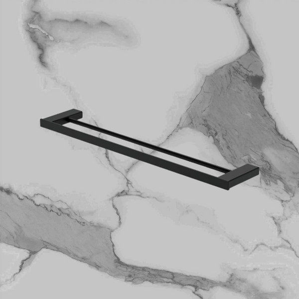 Fienza Tono Double Towel Rail 610 mm Matte Black