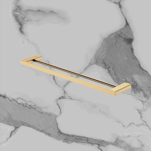 Fienza Tono Double Towel Rail 610 mm Urban Brass