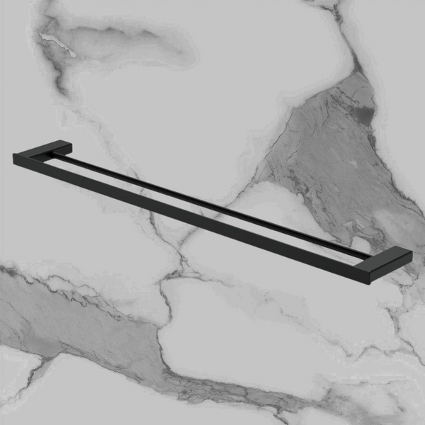 Fienza Tono Double Towel Rail 810 mm Matte Black