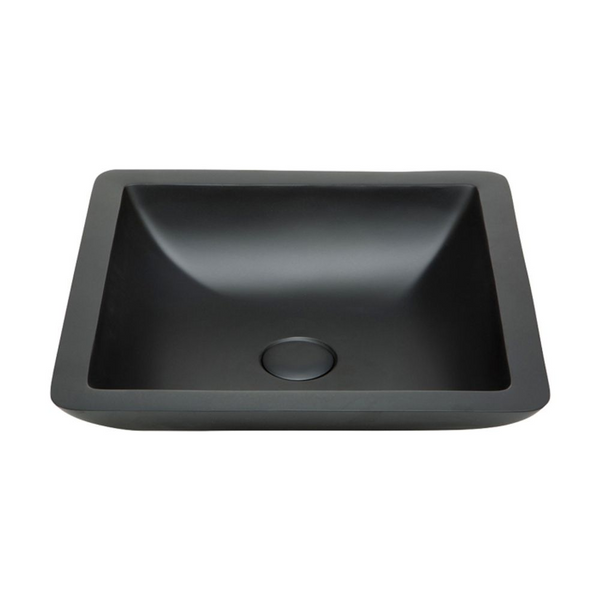 Fienza Classique 420mm Solid Surface Above Counter Basin Matte Black