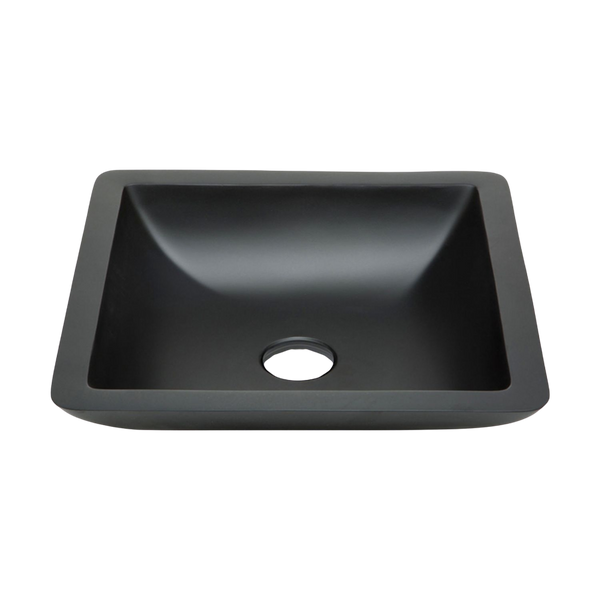 Fienza Classique 420mm Solid Surface Above Counter Basin Matte Black