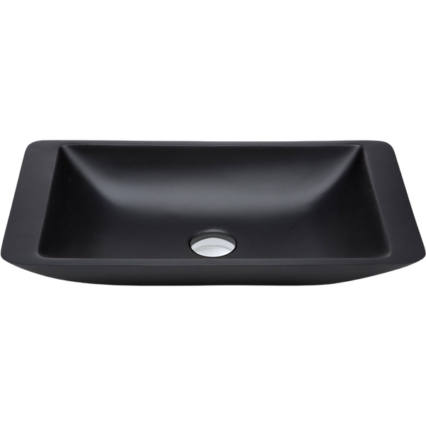 Fienza Classique 600mm Solid Surface Above Counter Basin Matte Black