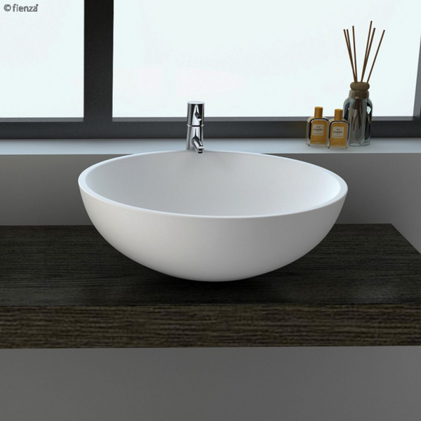 Fienza Lexy Solid Surface Above Counter Basin Matte White