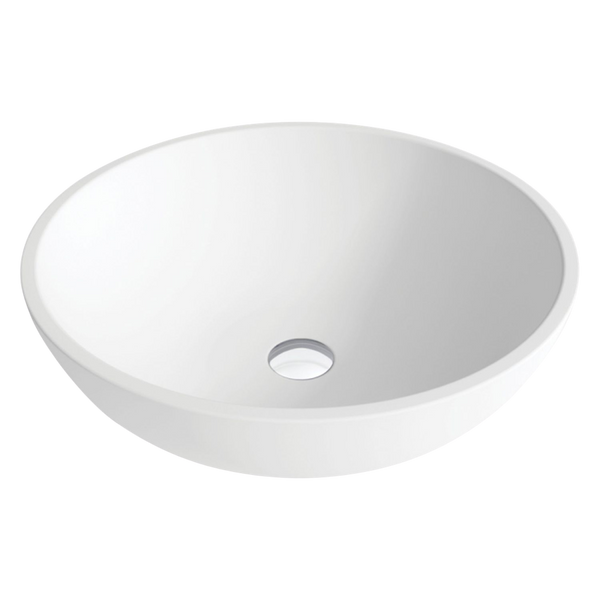 Fienza Lexy Solid Surface Above Counter Basin Matte White