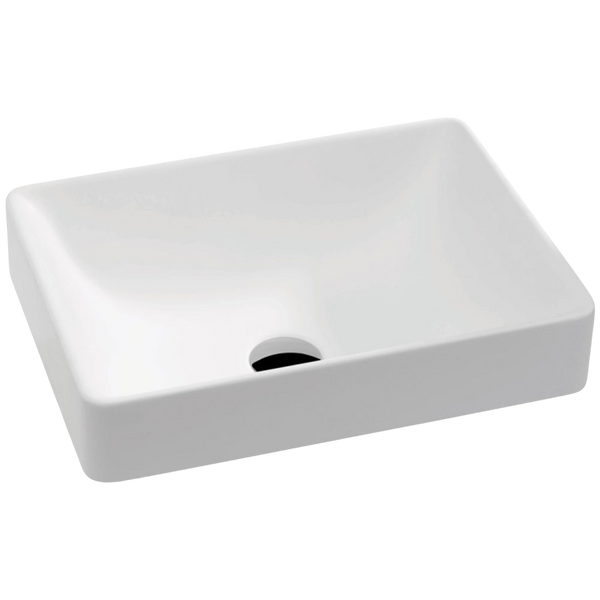 Fienza Kados Solid Surface Semi-Inset Basin Matte White