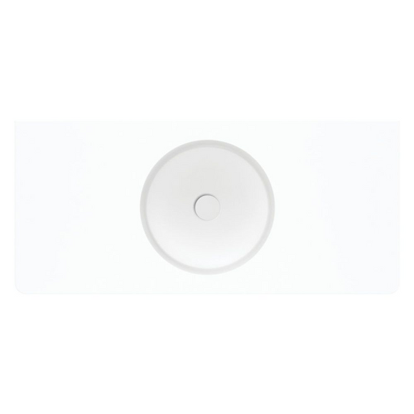 Fienza Encanto 1000mm Solid Surface Wall Hung Basin with Overflow Matte White