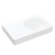 Fienza Encanto 700mm Solid Surface Wall Hung Right Bowl Basin with Overflow Matte White