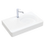 Fienza Encanto 700mm Solid Surface Wall Hung Right Bowl Basin with Overflow 1 Tap Hole Matte White