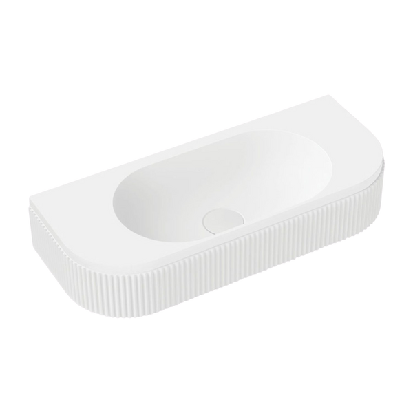 Fienza Minka Solid Surface Wall Hung Basin Matte White