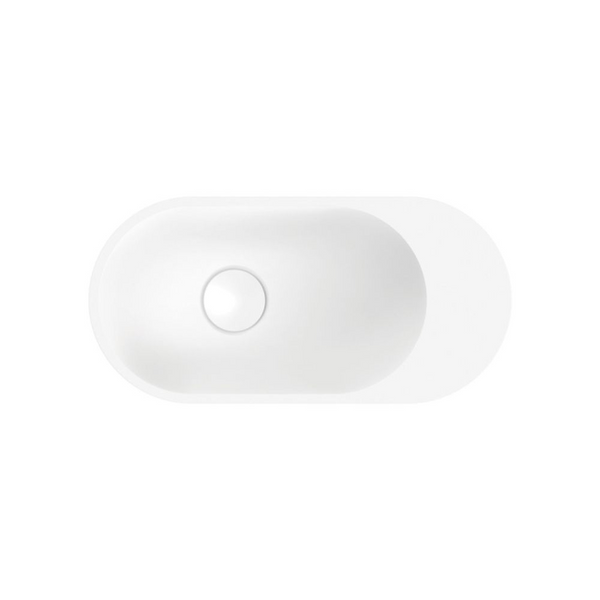 Fienza Ari Solid Surface Wall Hung Basin Matte White