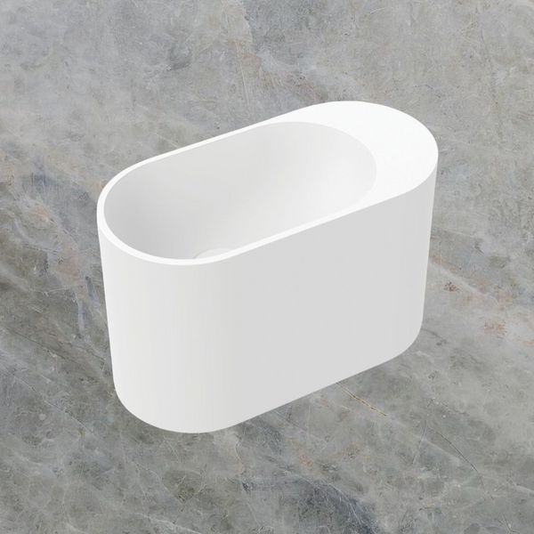 Fienza Ari Solid Surface Wall Hung Basin Matte White