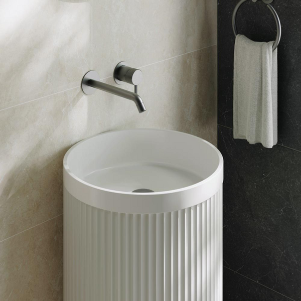 Fienza Minka Solid Surface Freestanding Basin Matte White