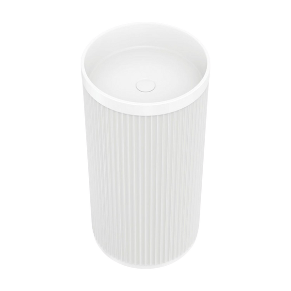 Fienza Minka Solid Surface Freestanding Basin Matte White
