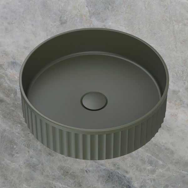 Fienza Minka Round Solid Surface Above Counter Basin Forest