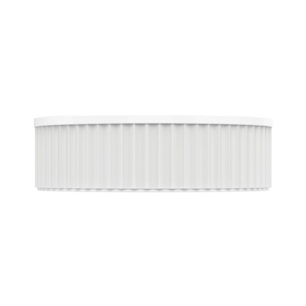 Fienza Minka Round Solid Surface Above Counter Basin Matte White