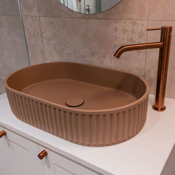 Fienza Minka Pill Solid Surface Above Counter Basin Dusk