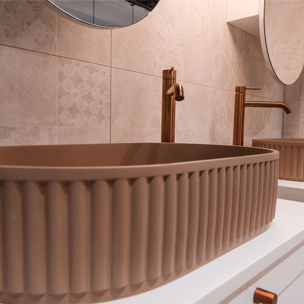 Fienza Minka Pill Solid Surface Above Counter Basin Dusk