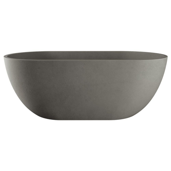 Fienza Jada 1500mm Concrete Freestanding Bath Warm Grey