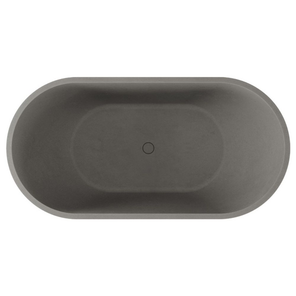 Fienza Jada 1500mm Concrete Freestanding Bath Warm Grey