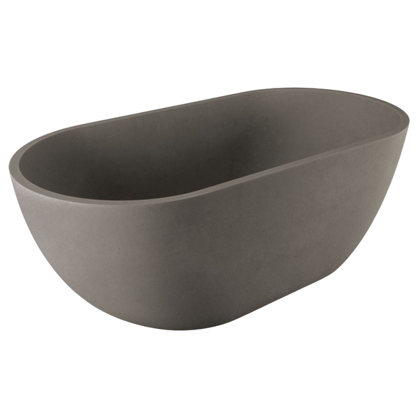 Fienza Jada 1500mm Concrete Freestanding Bath Warm Grey