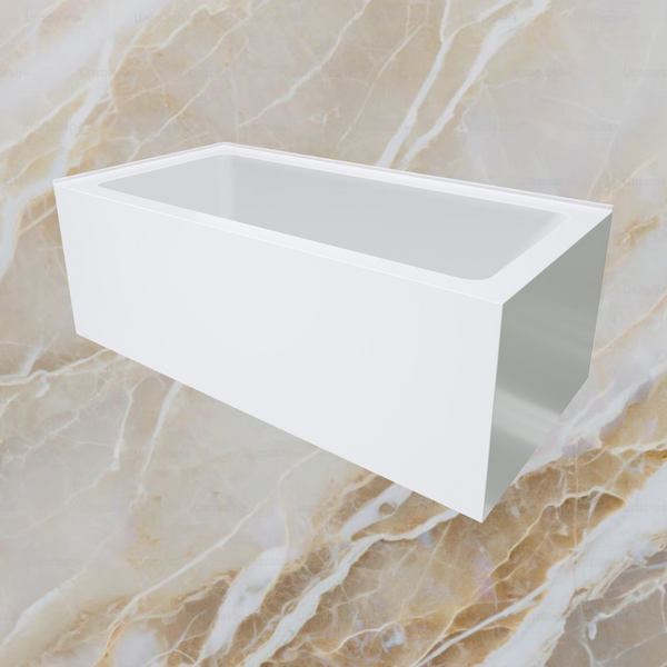 Fienza Sentor Right Hand Acrylic Corner Bath 1500mm White
