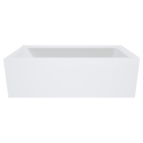 Fienza Sentor 1650mm Acrylic Left Hand Corner Bath Gloss White