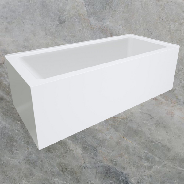 Fienza Sentor 1650mm Acrylic Left Hand Corner Bath Gloss White