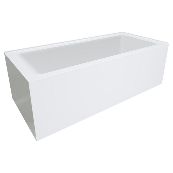 Fienza Sentor Left Hand Acrylic Corner Bath 1650mm White