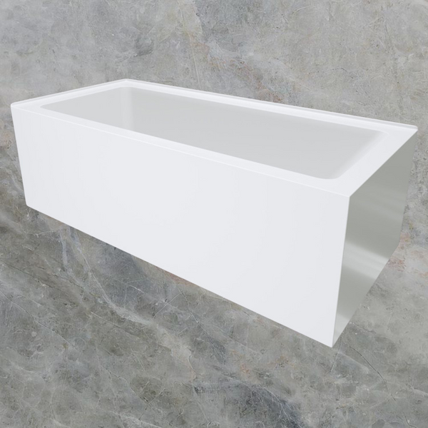 Fienza Sentor 1650mm Acrylic Right Hand Corner Bath Gloss White