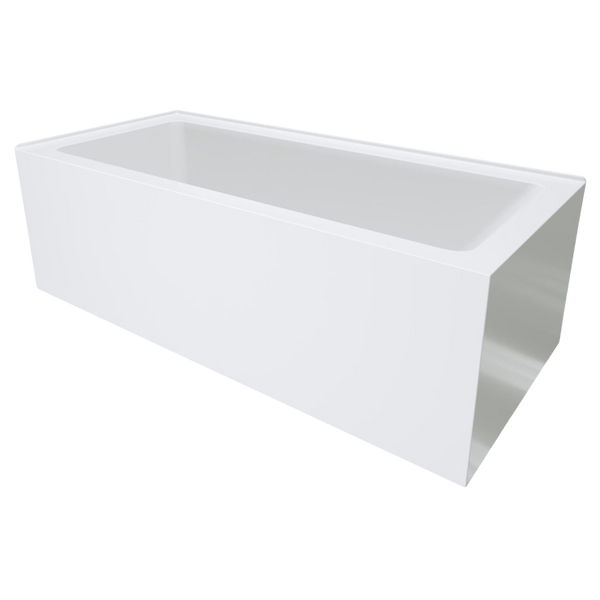 Fienza Sentor 1650mm Acrylic Right Hand Corner Bath Gloss White