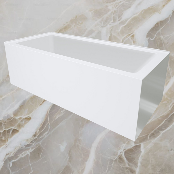 Fienza Sentor Right Hand Acrylic Corner Bath 1650mm White