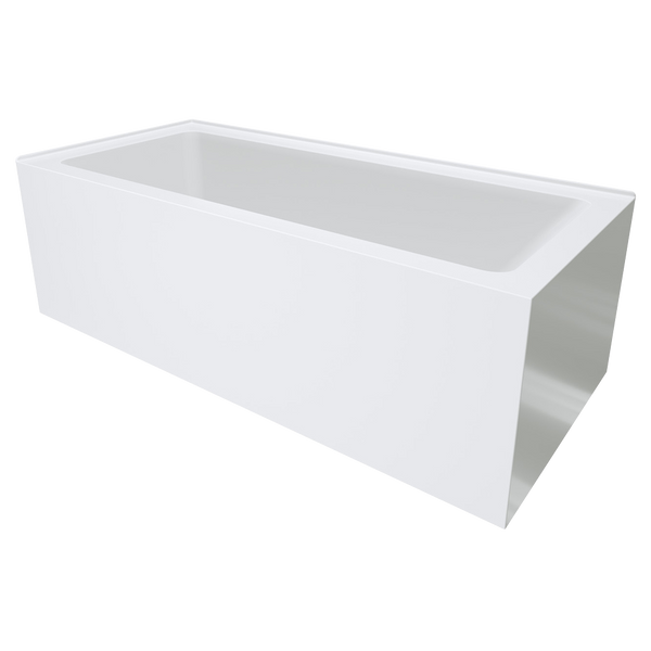 Fienza Sentor Right Hand Acrylic Corner Bath 1650mm White