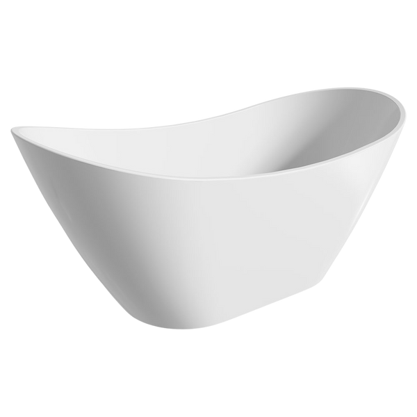 Fienza Paola Freestanding Acrylic Bath 1500mm Gloss White