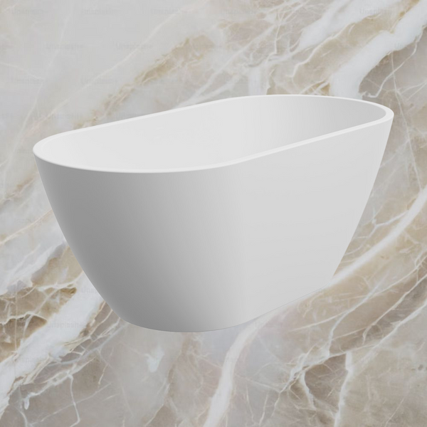 Fienza Koko Freestanding Acrylic Bath 1500mm Matte White