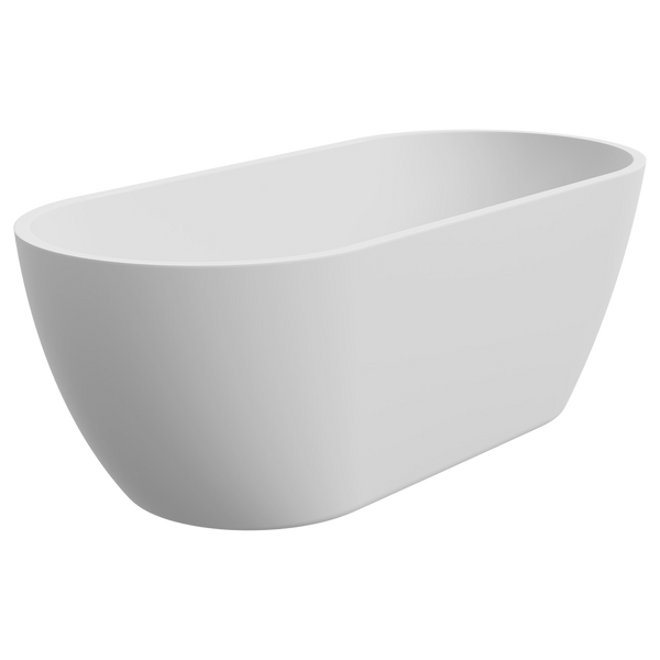 Fienza Koko Freestanding Acrylic Bath 1680mm Matte White