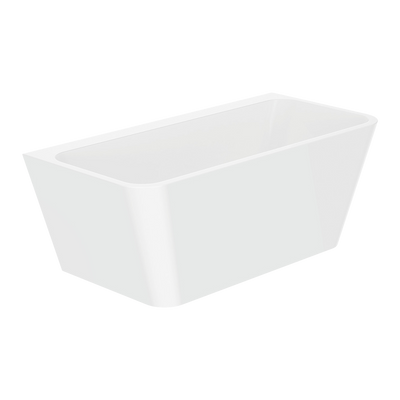 Fienza Delta Back To Wall Acrylic Bath 1500mm Gloss White