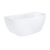 Fienza Keeto 1500mm Back To Wall Acrylic Bath with Overflow Gloss White