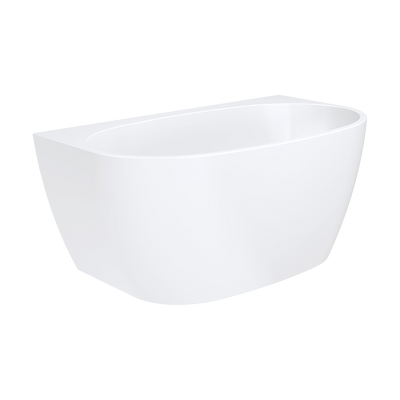 Fienza Keeto Back To Wall Acrylic Bath 1500mm White