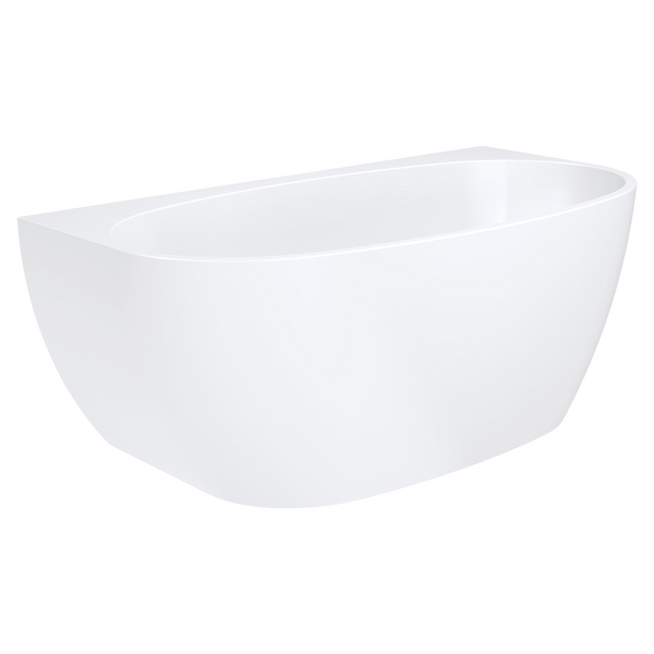 Fienza Keeto Back To Wall Acrylic Bath 1700mm White