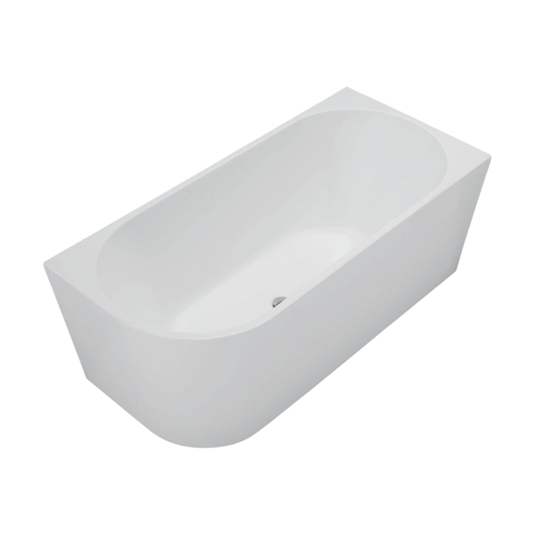 Fienza Isabella 1500mm Left Hand Corner Acrylic Bath Matte White